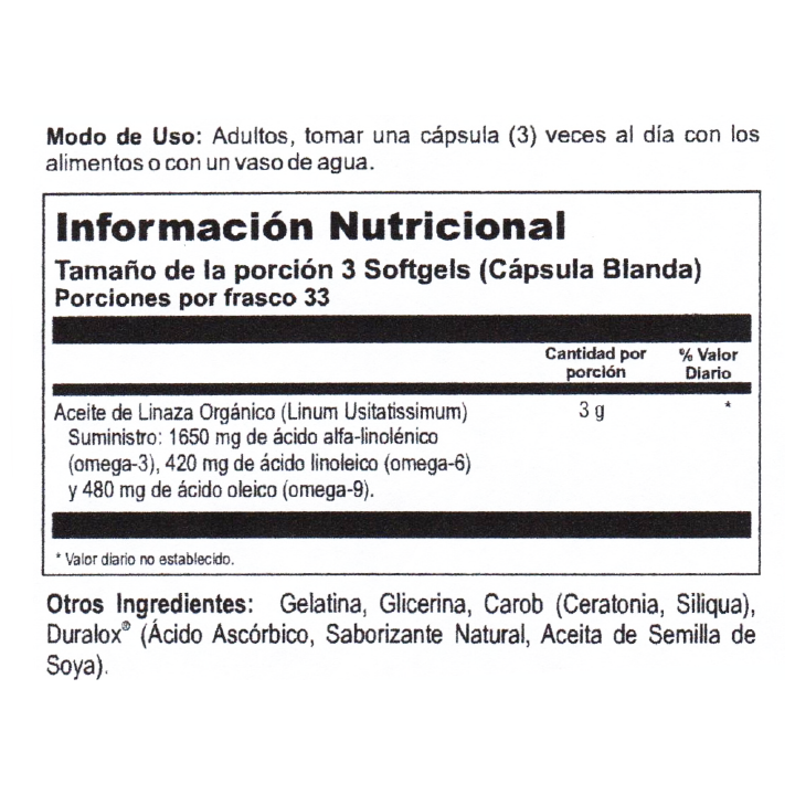 Flaxseed Oil - Tabla